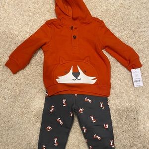 Fox set. NWT. 12 month